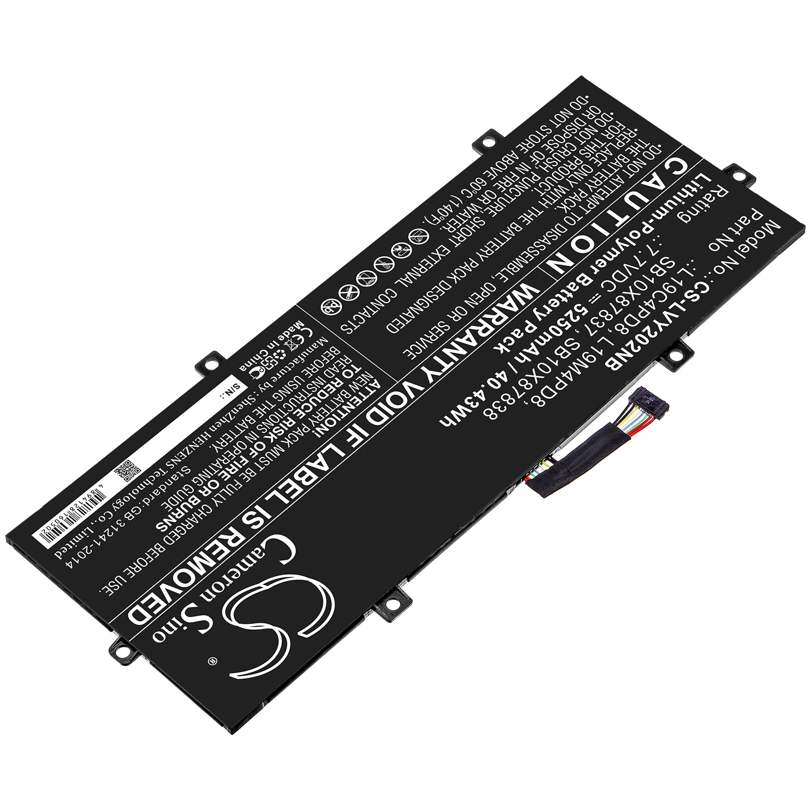 Replacement Battery for Lenovo Yoga Duet 2020 – Notebook, Laptop – 5250mAh / 7.7V - image 2