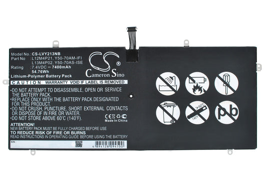 Replacement Battery for Lenovo Yoga 2 Pro Ultrabook – Notebook, Laptop – 7400mAh / 7.4V
