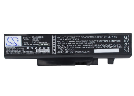 Replacement Battery for Lenovo IdeaPad Y460 – Notebook, Laptop – 4400mAh / 11.1V