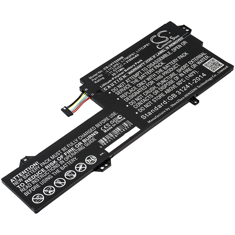 Replacement Battery for Lenovo Yoga 520-12 – Notebook, Laptop – 3100mAh / 11.52V - image 1