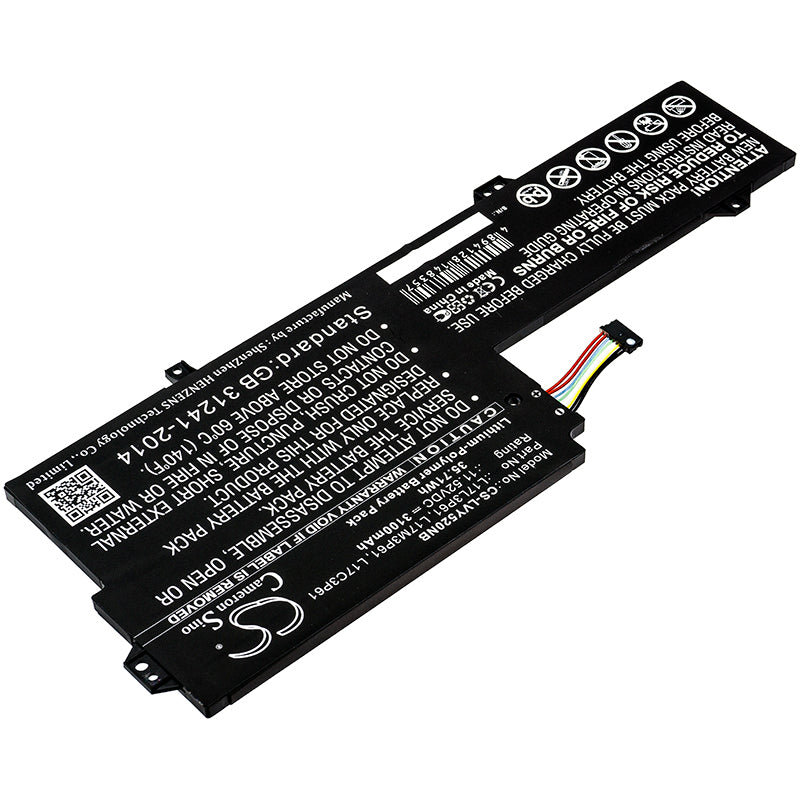 Replacement Battery for Lenovo Yoga 520-12 – Notebook, Laptop – 3100mAh / 11.52V - image 2