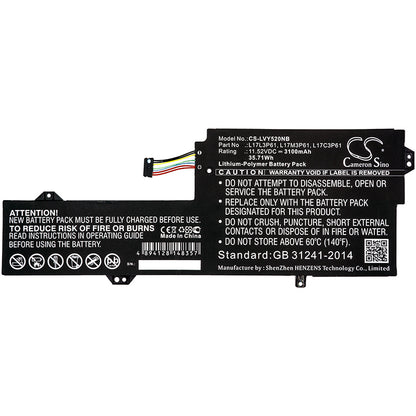 Replacement Battery for Lenovo Yoga 520-12 – Notebook, Laptop – 3100mAh / 11.52V - image 3