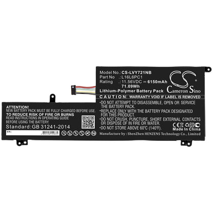Replacement Battery for Lenovo Yoga 720-15Ikb – Notebook, Laptop – 6150mAh / 11.56V - image 3