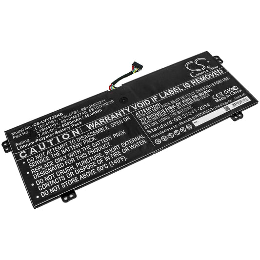 Replacement Battery for Lenovo YG 720-13IKB I7 16G 1TB 10H 80X6006QAU – Notebook, Laptop – 6000mAh / 7.68V