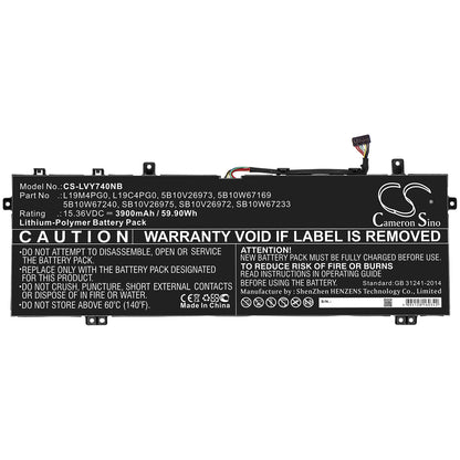 Replacement Battery for Lenovo Legion Y740S – Notebook, Laptop – 3900mAh / 15.36V - image 3