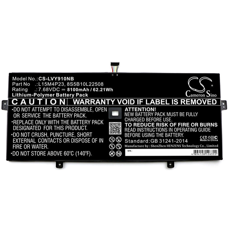 Replacement Battery for Lenovo YOGA 910 – Notebook, Laptop – 8100mAh / 7.68V - image 3