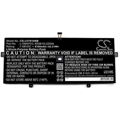 Replacement Battery for Lenovo YOGA 910 – Notebook, Laptop – 8100mAh / 7.68V - image 3
