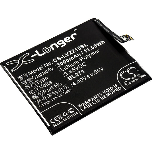 Replacement Battery for Lenovo ZUK Edge – Mobile, SmartPhone – 3000mAh / 3.85V