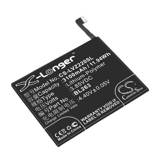 Replacement Battery for ZUK | Lenovo Z2 Pro – Mobile, SmartPhone – 3100mAh / 3.85V