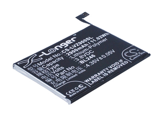 Replacement Battery for Lenovo Vibe Shot – Mobile, SmartPhone – 2900mAh / 3.8V