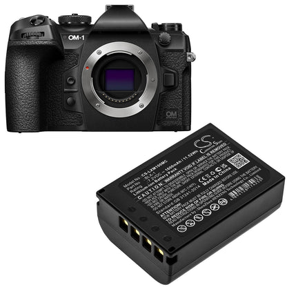 Replacement Battery for Olympus  OM SYSTEM OM-1 – Camera – 1600mAh / 11.52Wh / 7.2V