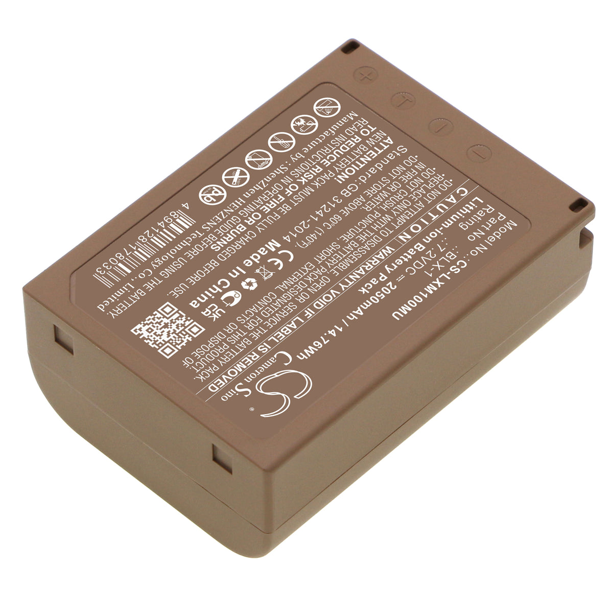 Replacement Battery for Olympus OM SYSTEM OM-1 – Camera – 2050mAh / 7.2V