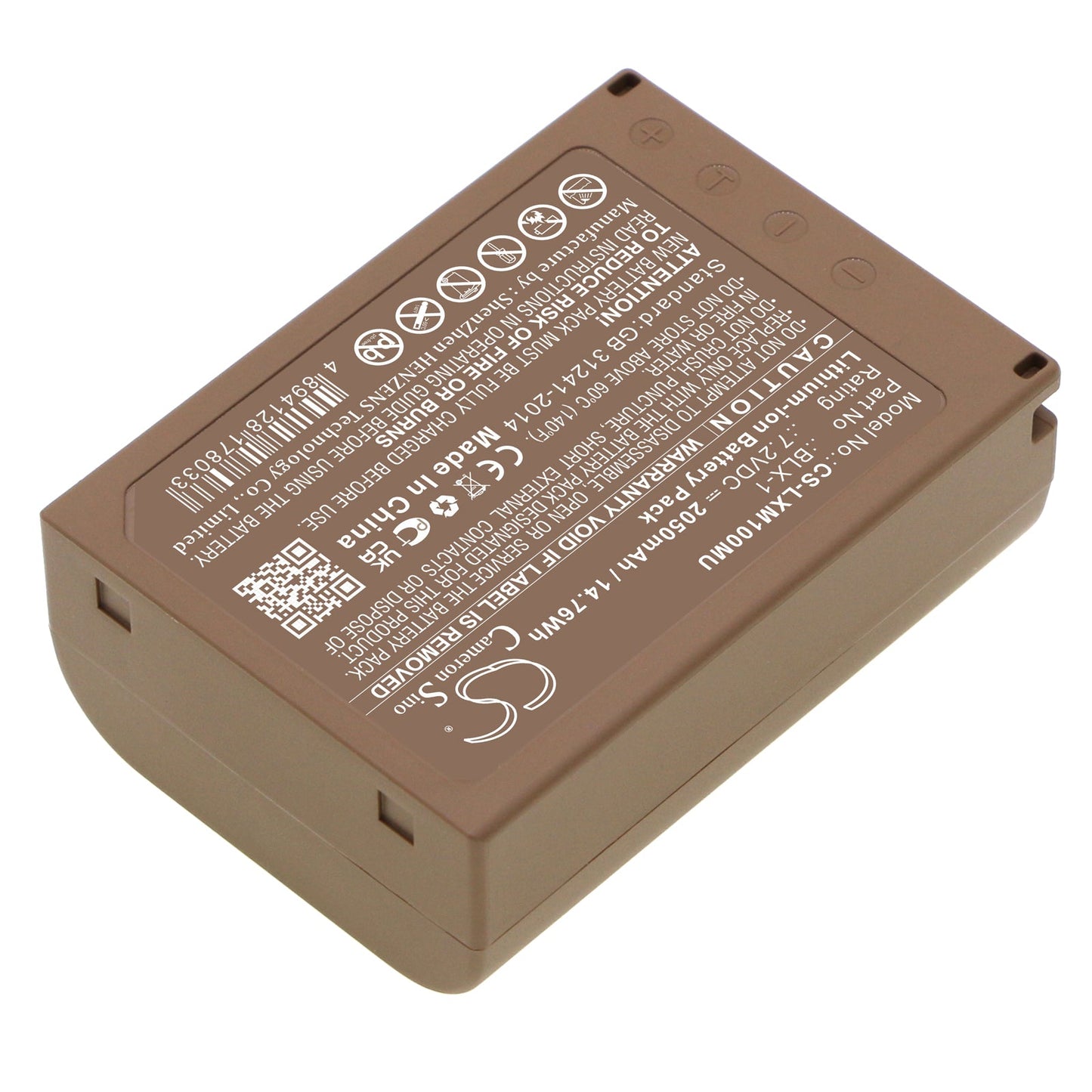 Replacement Battery for Olympus  OM SYSTEM OM-1 – Camera – 2050mAh / 14.76Wh / 7.2V