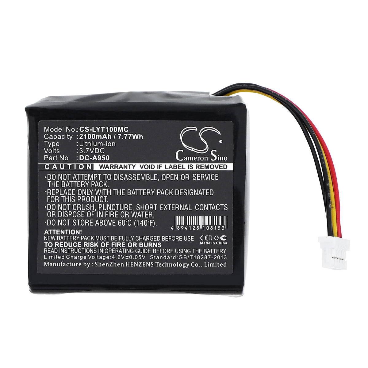 Replacement Battery for LYTRO ILLum A1 – Camera – 2100mAh / 3.7V