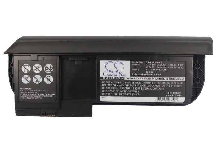 Replacement Battery for Lenovo  ThinkPad X220 Tablet – Notebook, Laptop – 4400mAh / 48.84Wh / 11.1V