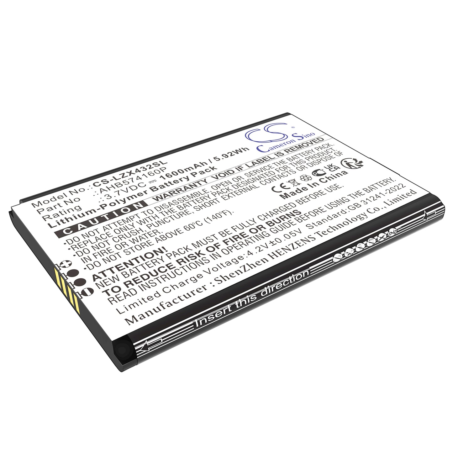 Replacement Battery for Launch X431 – Diagnostic Scanner – 1600mAh / 3.7V - image 1