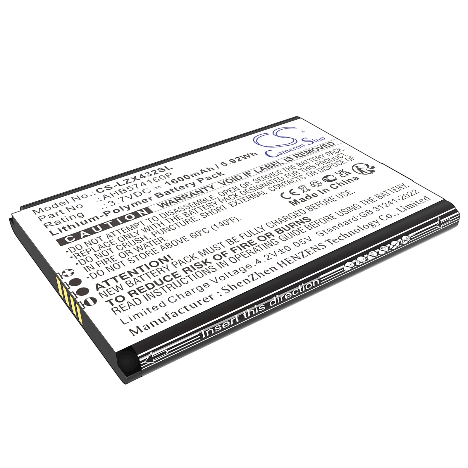 Replacement Battery for Launch X431 – Diagnostic Scanner – 1600mAh / 3.7V - image 1