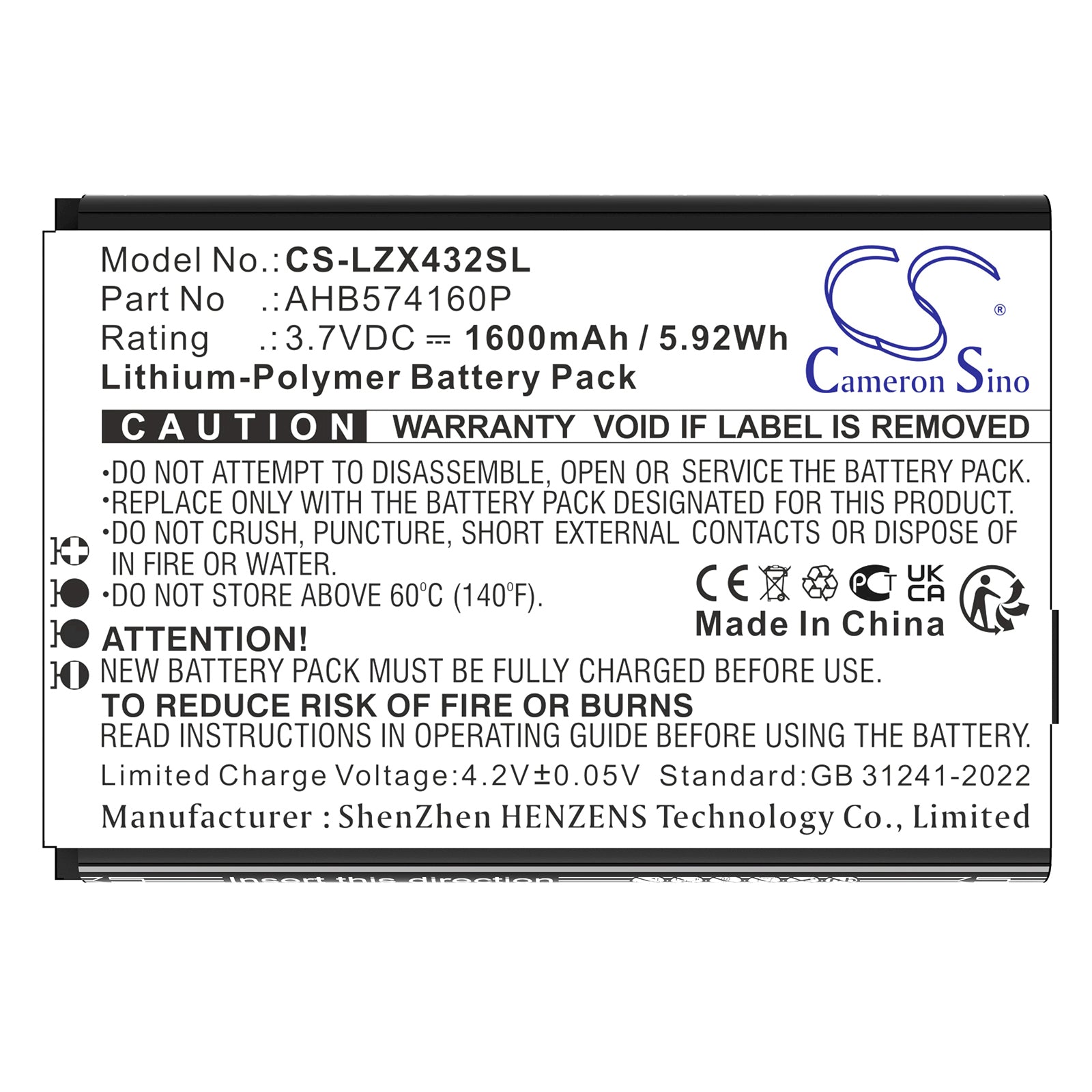 Replacement Battery for Launch X431 – Diagnostic Scanner – 1600mAh / 3.7V - image 3