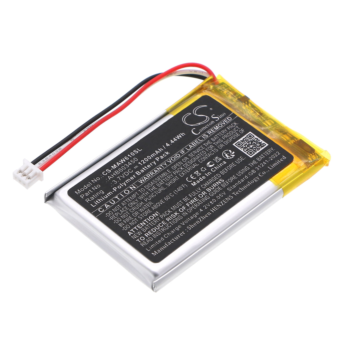 Replacement Battery for Omen MAW610M Mouse – Keyboard,Mouse – 1200mAh / 3.7V