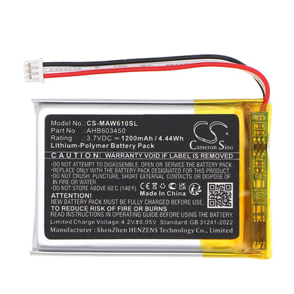 Replacement Battery for Omen MAW610M Mouse – Keyboard,Mouse – 1200mAh / 3.7V