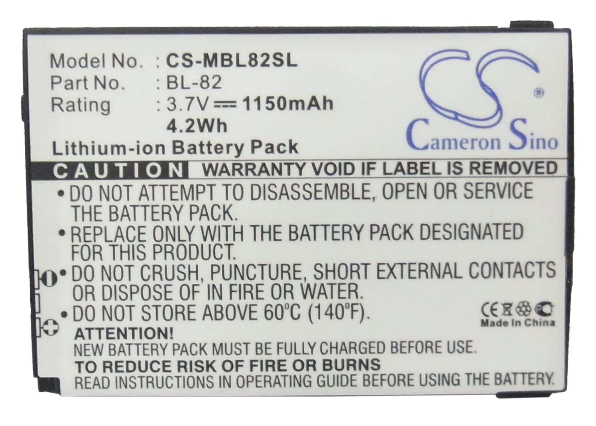 Replacement Battery for I-Mobile 2206 – Mobile, SmartPhone – 1150mAh / 3.7V - image 5