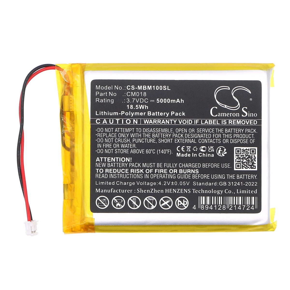Replacement Battery for Imilab M1 – Home Security Camera – 5000mAh / 3.7V