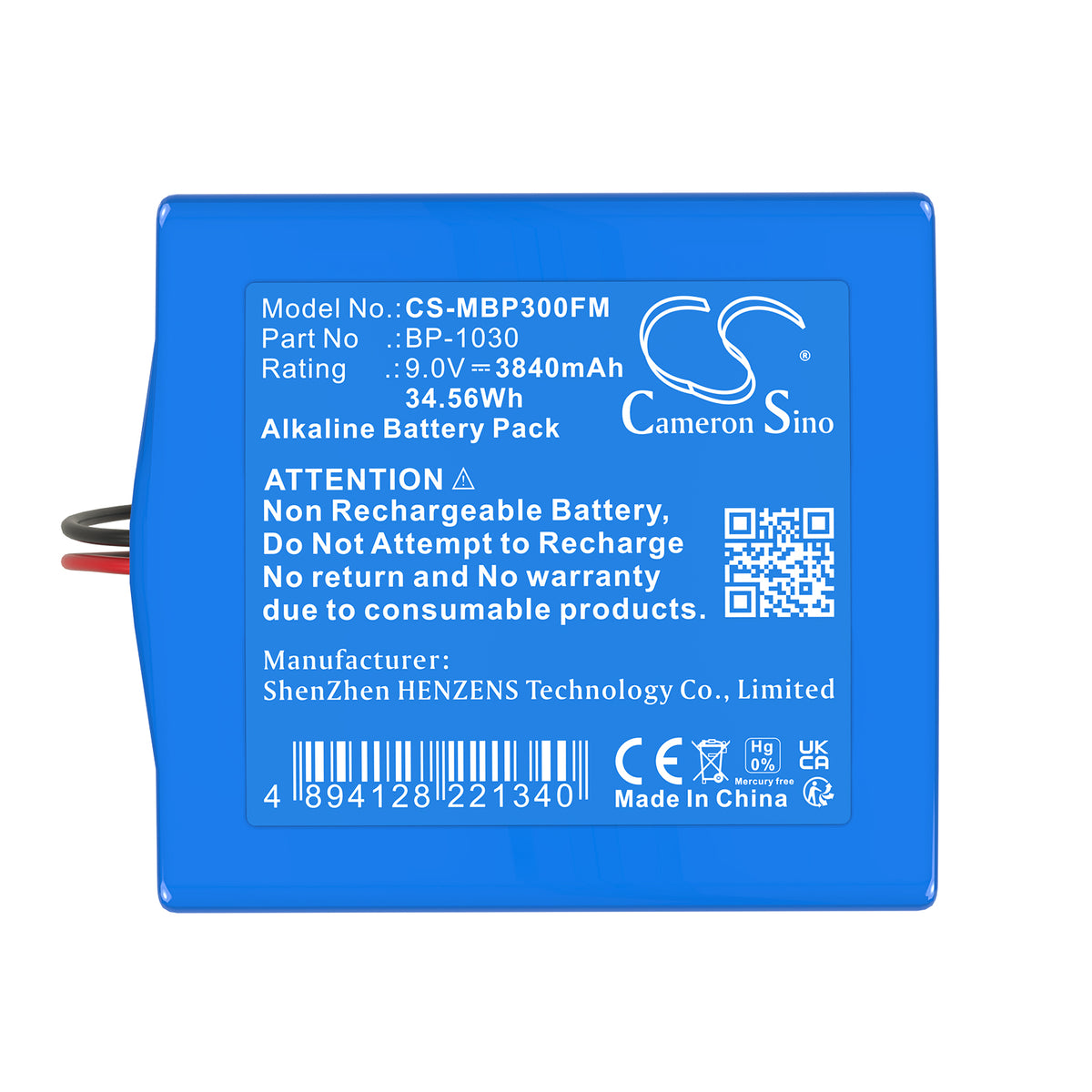 Replacement Battery for Merl Pointer 3000 ELT Emergency Locator – Marine Safety & Flotation Devic – 3840mAh / 9V