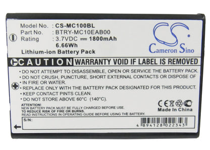 Replacement Battery for Mobila  PPT101 – Barcode Scanner – 1800mAh / 6.66Wh / 3.7V