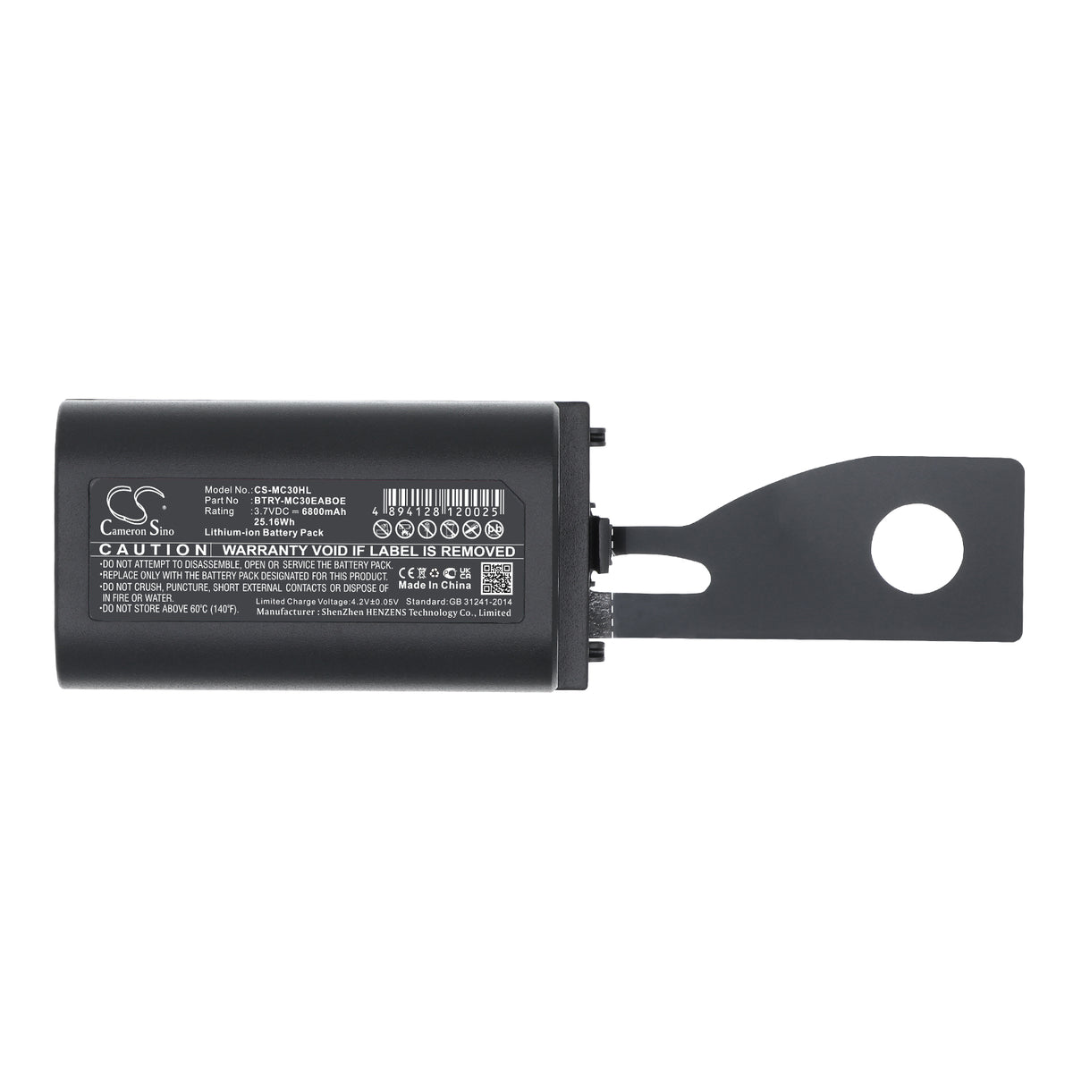 Replacement Battery for Symbol MC30 – Barcode Scanner – 6800mAh / 3.7V