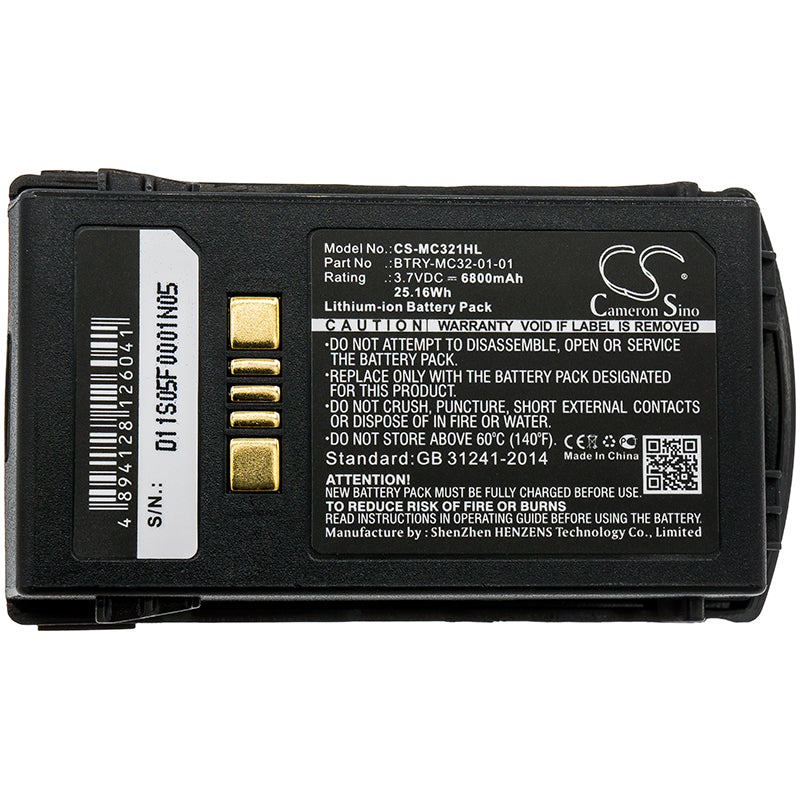 Replacement Battery for Zebra | Motorola MC3200 – Barcode Scanner – 6800mAh / 3.7V - image 3