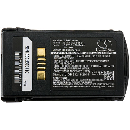 Replacement Battery for Zebra | Motorola MC3200 – Barcode Scanner – 6800mAh / 3.7V - image 3