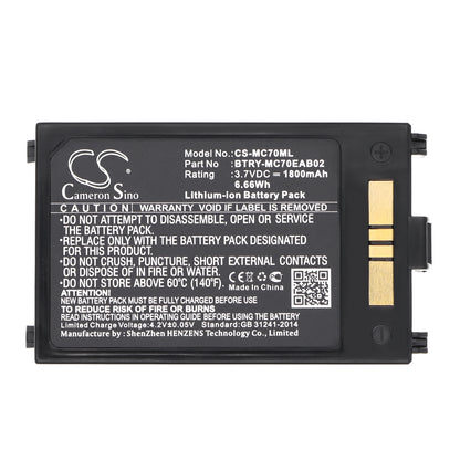 Replacement Battery for Symbol MC70 – Barcode Scanner – 1800mAh / 3.7V