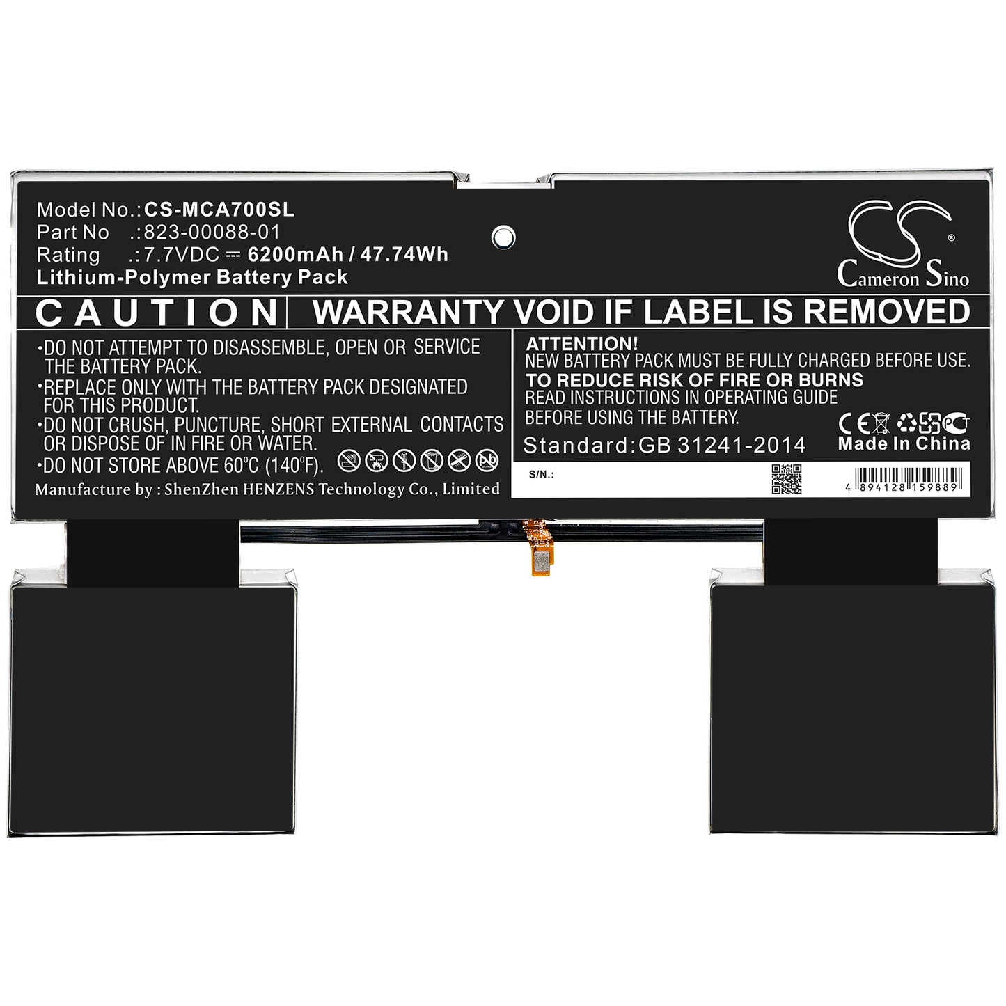 Replacement Battery for Google | Microsoft Pixel Slate – Tablet – 6200mAh / 7.7V - image 3