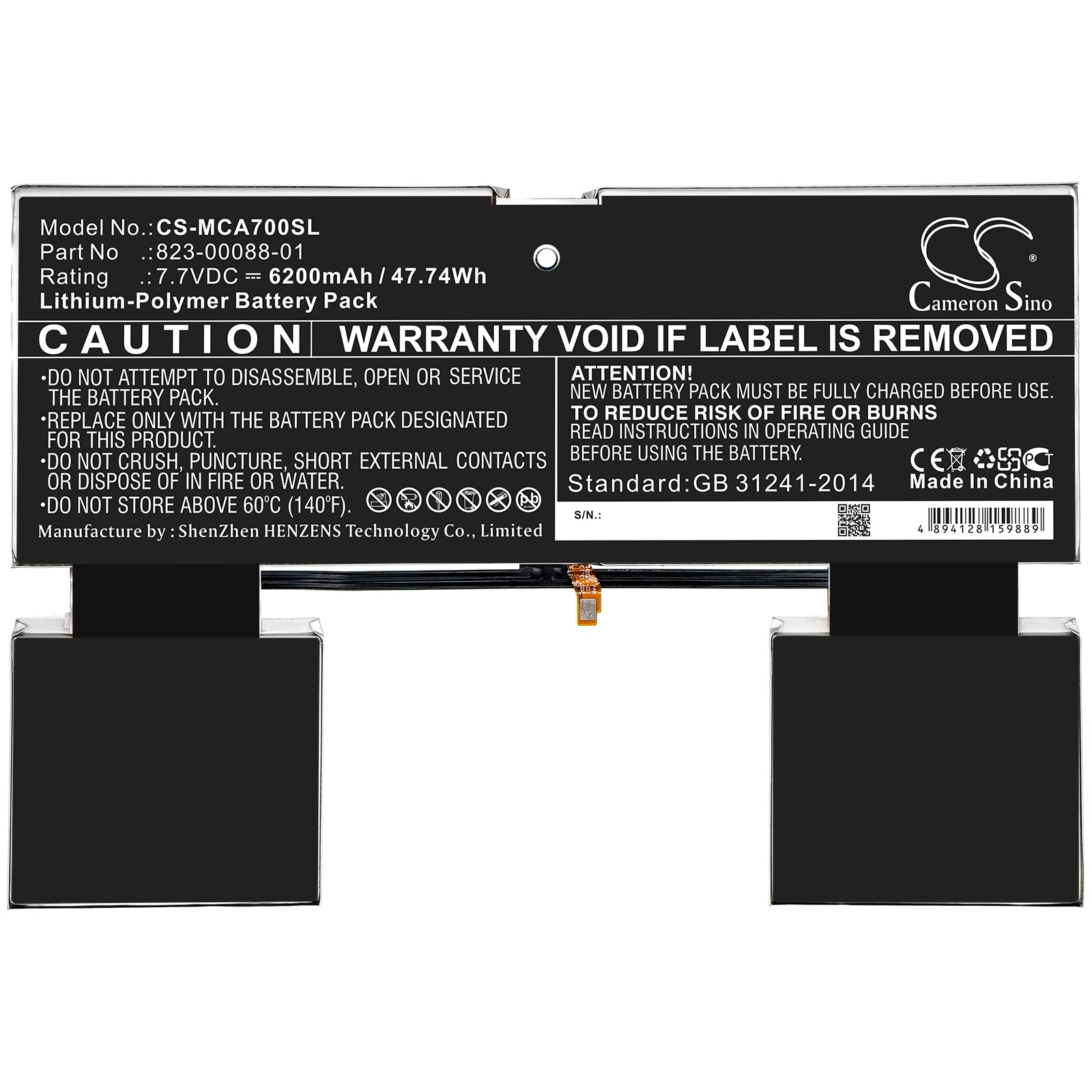 Replacement Battery for Google | Microsoft Pixel Slate – Tablet – 6200mAh / 7.7V - image 3
