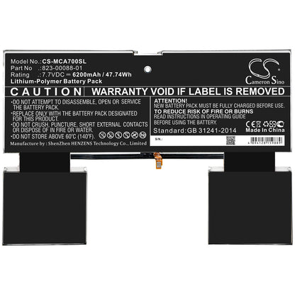 Replacement Battery for Google | Microsoft Pixel Slate – Tablet – 6200mAh / 7.7V - image 3