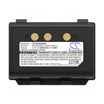 Replacement Battery for M3 Mobile eTicket – Barcode Scanner – 3200mAh / 3.7V