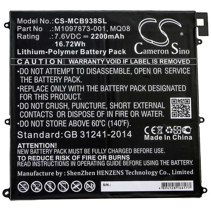 Replacement Battery for Microsoft Surface Book 1938 – Tablet – 2200mAh / 7.6V - image 3