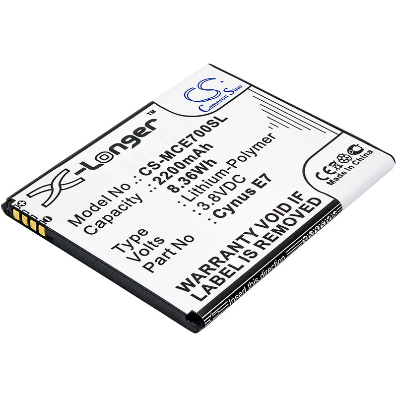 Replacement Battery for Mobistel Cynus E7 – Mobile, SmartPhone – 2200mAh / 3.8V - image 1