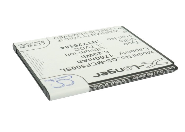 Replacement Battery for Mobistel  Cynus F5 – Mobile, SmartPhone – 1700mAh / 6.29Wh / 3.7V