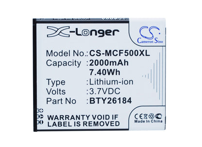 Replacement Battery for Mobistel  Cynus F5 – Mobile, SmartPhone – 2000mAh / 7.40Wh / 3.7V