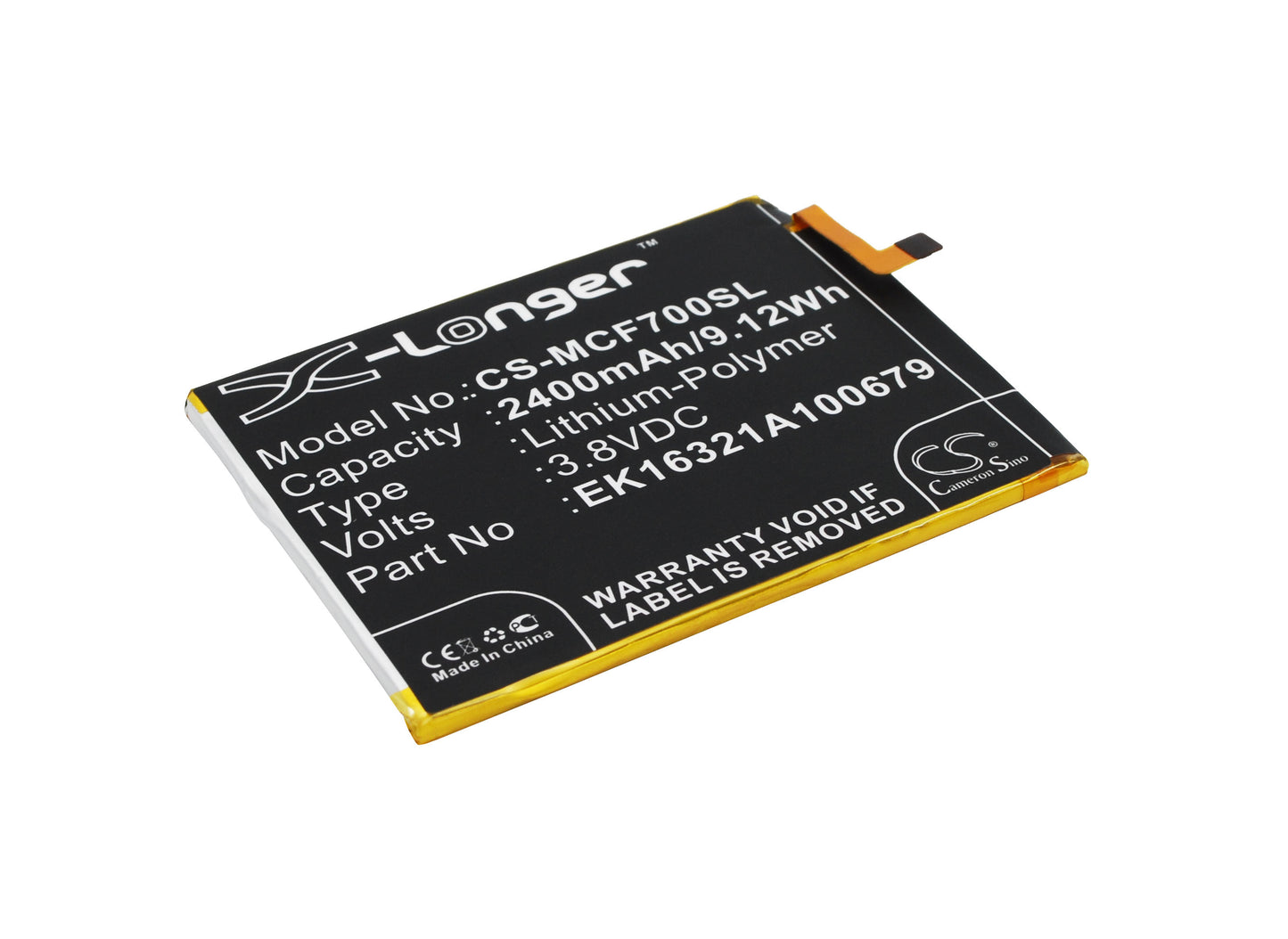 Replacement Battery for Mobistel Cynus F7 – Mobile, SmartPhone – 2400mAh / 3.8V - image 1