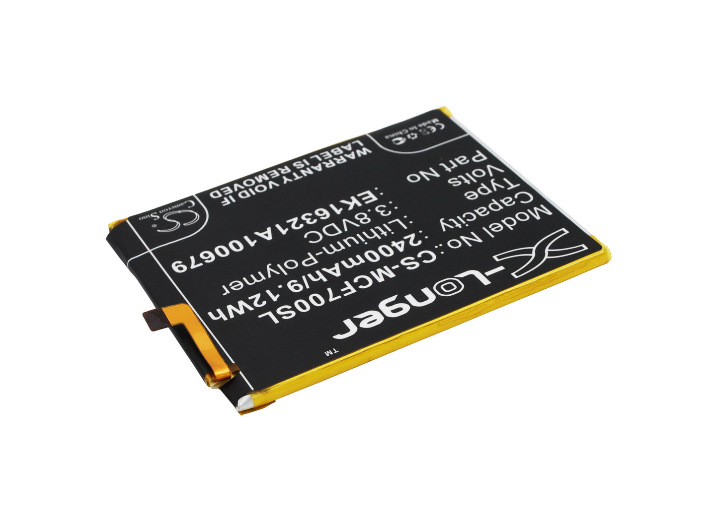 Replacement Battery for Mobistel Cynus F7 – Mobile, SmartPhone – 2400mAh / 3.8V - image 2