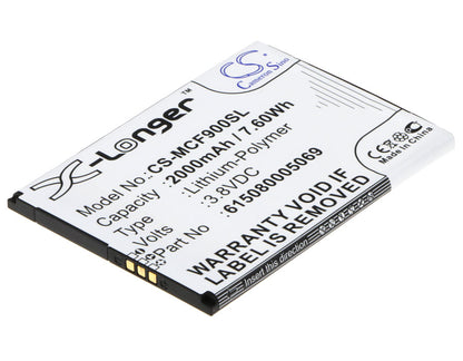 Replacement Battery for Mobistel Cynus F9 – Mobile, SmartPhone – 2000mAh / 3.8V - image 1
