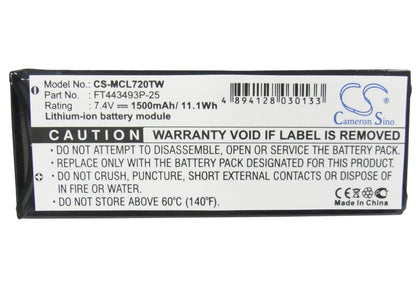 Replacement Battery for Cobra  CXR900 – Two-Way Radio – 1500mAh / 7.4V