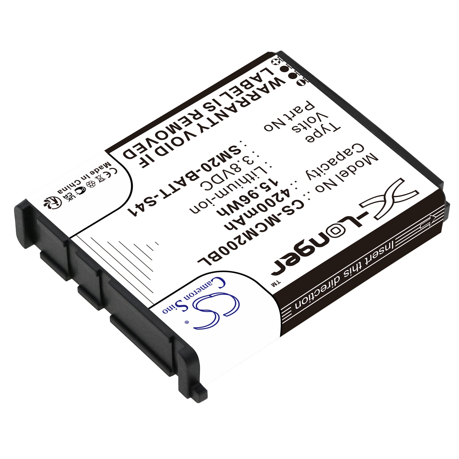 Replacement Battery for M3 Mobile SM20 – Barcode Scanner – 4200mAh / 3.8V - image 2