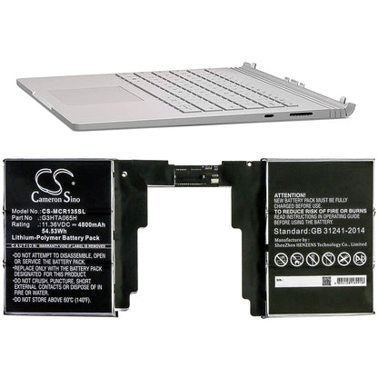 Replacement Battery for Microsoft Surface Book 3 13.5 Keyboard – Tablet – 4800mAh / 11.36V - image 5