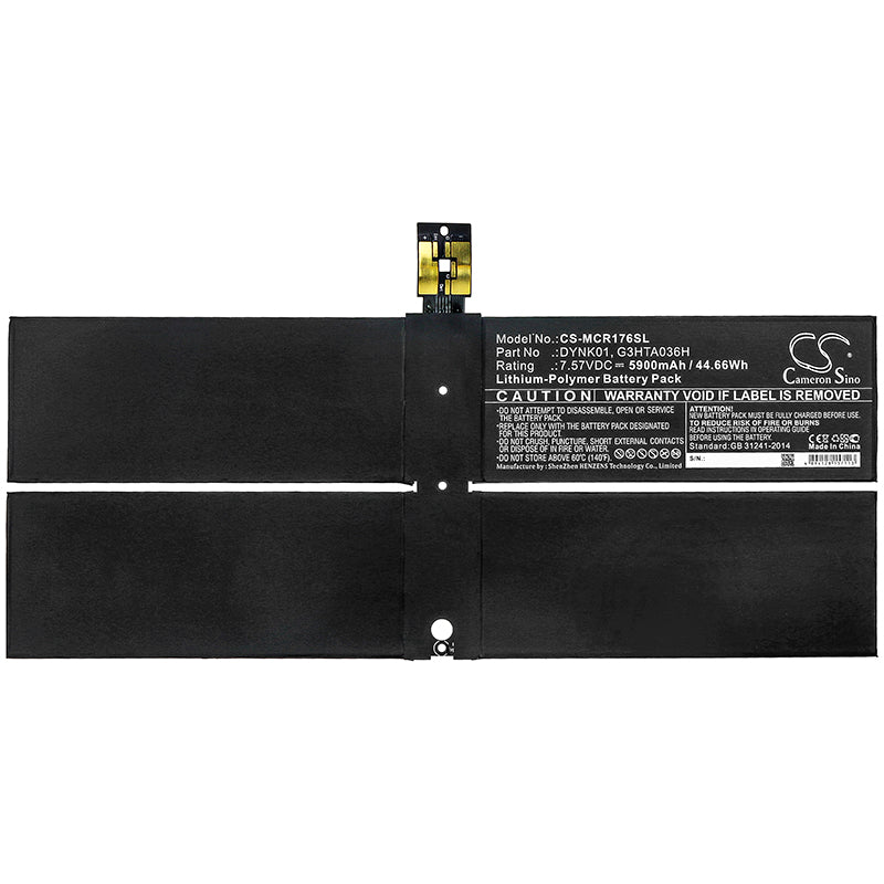 Replacement Battery for Microsoft Surface 2-LQN-00004 – Tablet – 5900mAh / 7.57V - image 3