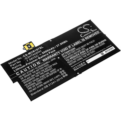 Replacement Battery for Microsoft Surface Pro X 1876 Keyboard – Tablet – 5000mAh / 7.58V - image 1