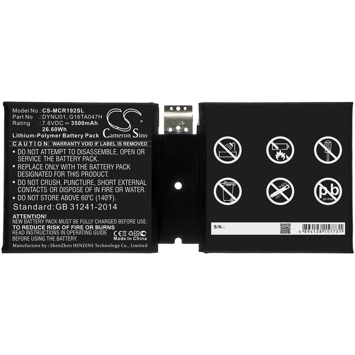 Replacement Battery for Microsoft Surface Go 2 – Tablet – 3500mAh / 7.6V - image 3