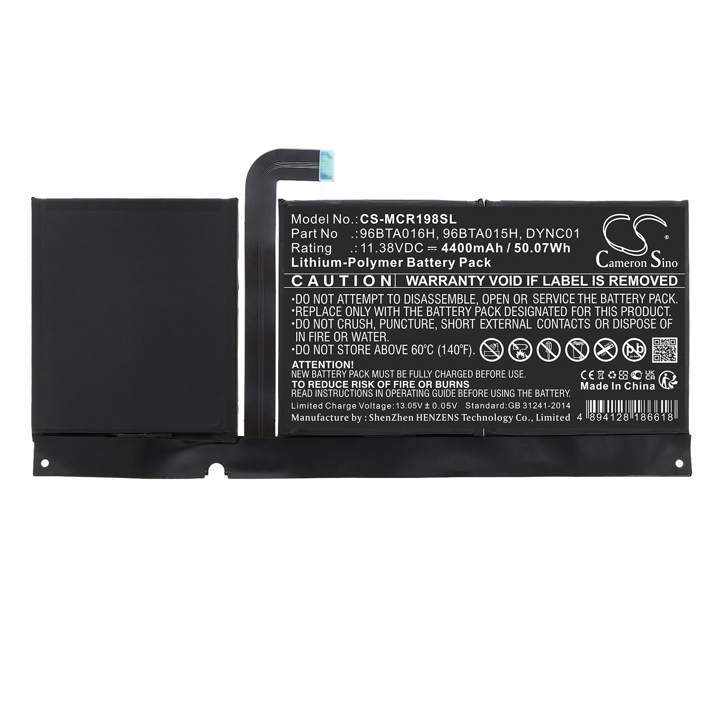 Replacement Battery for Microsoft Surface Pro 8 – Tablet – 4400mAh / 11.38V - image 3